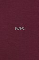 Памучна тениска с яка Michael Kors CS15073C93 бордо
