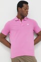 La Martina polo bawełniane fioletowy BPMP01