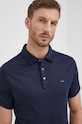 Michael Kors polo bawełniane CB95FGVC93 granatowy CB95FGVC93