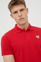 Pamučna polo majica Rossignol RLKMY01 crvena