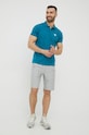 Rossignol polo bawełniane RLKMY01 turkusowy SS22