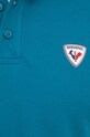 Хлопковое поло Rossignol RLKMY01 бирюзовый
