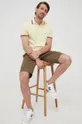 Βαμβακερό μπλουζάκι πόλο Tommy Hilfiger κίτρινο