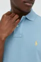 μπλε Βαμβακερό μπλουζάκι πόλο Polo Ralph Lauren