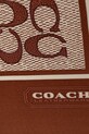 Coach chusta jedwabna C2755 brązowy SS26