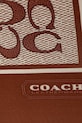 Coach chusta jedwabna C2755 brązowy SS26