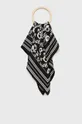 чёрный Шелковый платок на шею Lauren Ralph Lauren Женский