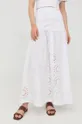 Βαμβακερή φούστα Marciano Guess λευκό