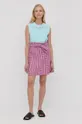 Льняная юбка MAX&Co. фиолетовой
