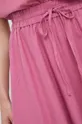 fioletowy Sisley spódnica lniana