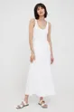 λευκό Λινή φούστα DKNY Γυναικεία