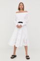 Karl Lagerfeld spódnica bawełniana 221W1203 biały