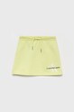 Calvin Klein Jeans spódnica dziecięca IG0IG01426.PPYY dzianina zielony IG0IG01426.PPYY