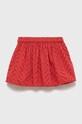 United Colors of Benetton spódnica bawełniana dziecięca 48CGC0008.G czerwony SS22