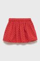 United Colors of Benetton spódnica bawełniana dziecięca czerwony