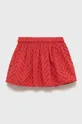 Dječja pamučna suknja United Colors of Benetton crvena