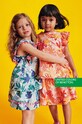 United Colors of Benetton fusta din bumbac pentru copii portocaliu 4IIAG0005.P