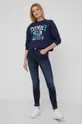 Tommy Jeans - τζιν παντελόνι Sylvia σκούρο μπλε