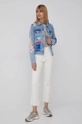 Desigual jeansy 22SWDD01 beżowy