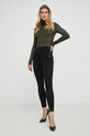Τζιν παντελόνι Patrizia Pepe CP0367.DS04 μαύρο SS24