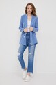 Τζιν παντελόνι Sisley 4AUKLE00R.902 μπλε SS22