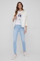 Дънки Wrangler High Rise Skinny Soft Blue W27HZI44B син SS22
