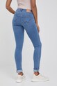 Odzież Wrangler jeansy SKINNY SOFT MARBLE W28KXQ43X niebieski