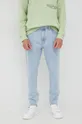 niebieski Calvin Klein Jeans jeansy J30J320464.PPYY Męski