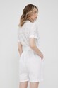 Odzież Pepe Jeans kombinezon bawełniany LINDA PL230382.800 biały