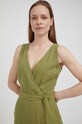 Pepe Jeans kombinezon lniany MARAIS PL230387.618 zielony