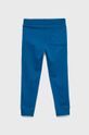 Dětské bavlněné kalhoty Tommy Hilfiger modrá