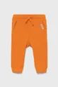 πορτοκαλί Παιδικό βαμβακερό παντελόνι United Colors of Benetton Για αγόρια