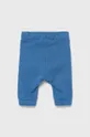 Детские хлопковые брюки United Colors of Benetton голубой
