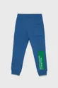 United Colors of Benetton - Παιδικό βαμβακερό παντελόνι μπλε