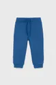 μπλε United Colors of Benetton - Παιδικό βαμβακερό παντελόνι Για αγόρια