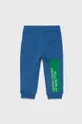 United Colors of Benetton - Παιδικό βαμβακερό παντελόνι μπλε