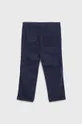 Дитячі штани з домішкою льону United Colors of Benetton темно-синій