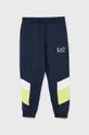 тёмно-синий Детские спортивные штаны EA7 Emporio Armani Для мальчиков