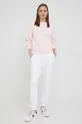 Παντελόνι φόρμας Armani Exchange λευκό