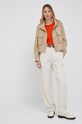 Штани з льоном Emporio Armani 3L2P84.2NC5Z бежевий SS22