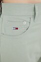 Kalhoty s příměsí lnu Tommy Jeans Betsy zelená DW0DW12161.PPYY