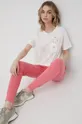 рожевий Бавовняні спортивні штани Paul Smith