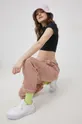 růžová Bavlněné kalhoty Reebok Classic H49296