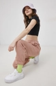 pink Reebok Classic cotton trousers