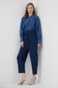 Παντελόνι Lauren Ralph Lauren σκούρο μπλε