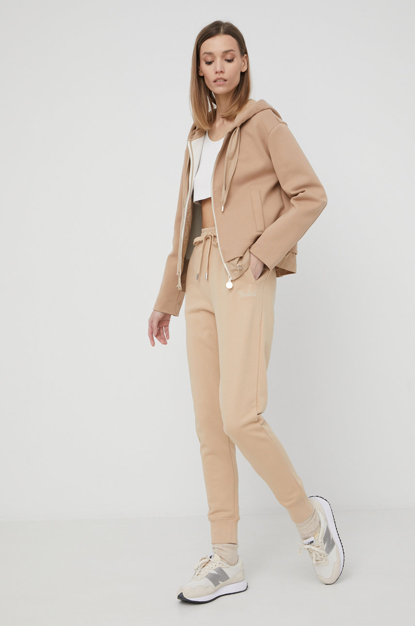 Woolrich spodnie bawełniane beżowy