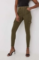 Spanx spodnie modelujące Stretch Twill Ankle Cargo zielony