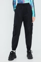 adidas Originals cotton trousers Trefoil Moments black