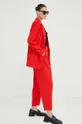 czerwony Bruuns Bazaar spodnie