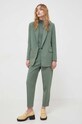 Bruuns Bazaar spodnie CindySus Dagny pants zielony BBW2393